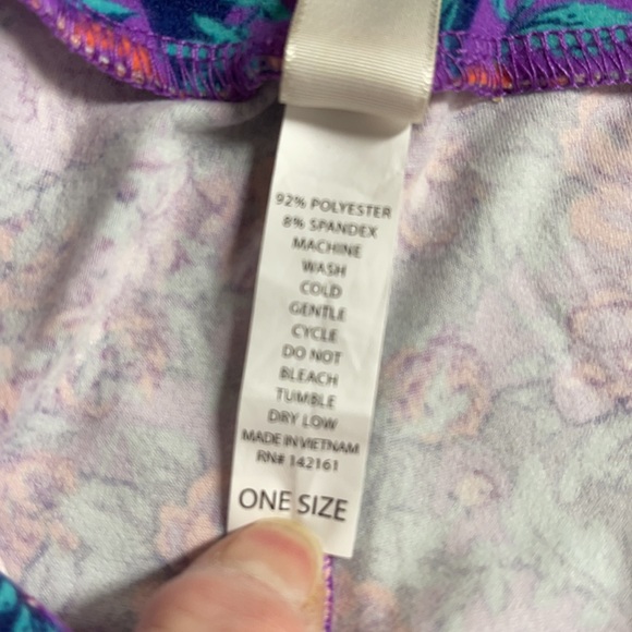 LuLaRoe OS One Size Floral Leggings NWT - Picture 5 of 8
